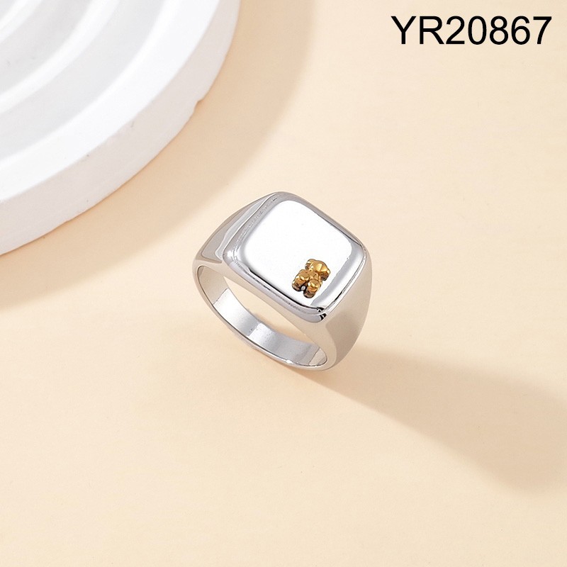 Level B Stainless Steel New Trendy Women Jewelry Animal Steel color Rings