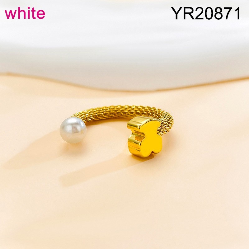 Level B Stainless Steel New Trendy Women Jewelry Animal Golden Open Rings;Ring size can be adjusted freely
