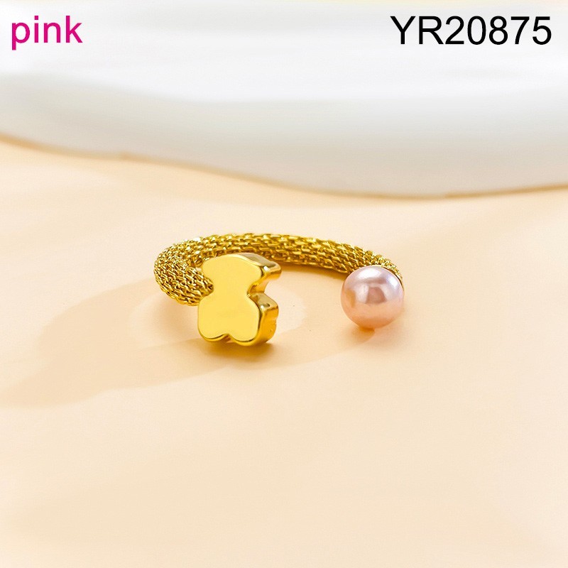 Level B Stainless Steel New Trendy Women Jewelry Animal Golden Open Rings;Ring size can be adjusted freely