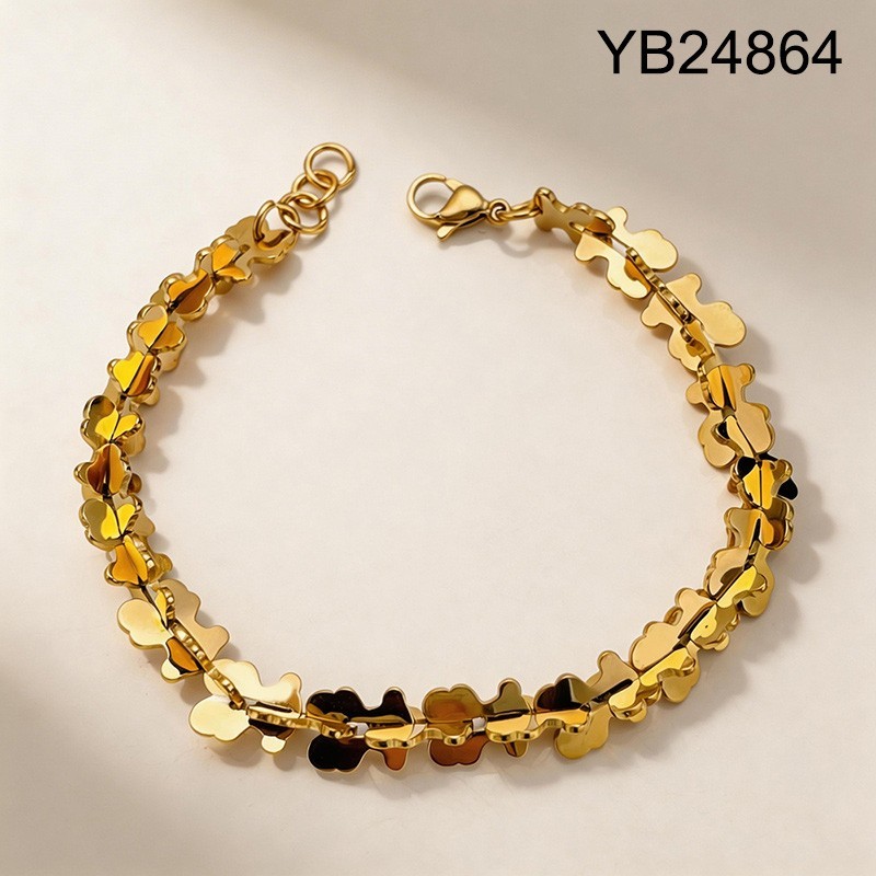 Level B Stainless Steel New Trendy Women Jewelry Animal Golden Bracelet