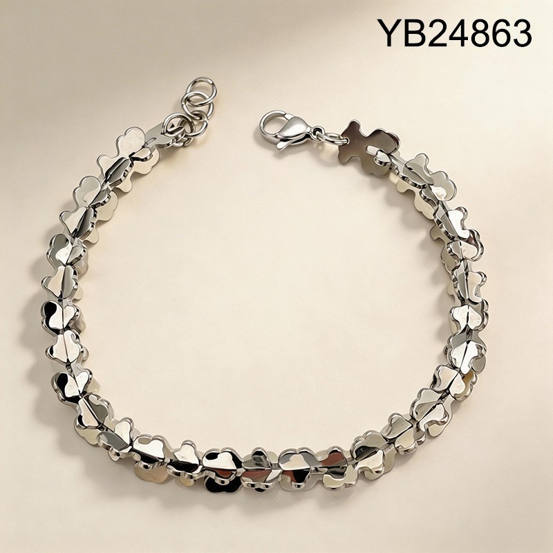 Level B Stainless Steel New Trendy Women Jewelry Animal Steel color Bracelet