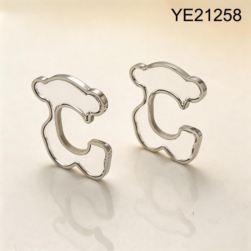 Level B Stainless Steel New Trendy Women Jewelry Animal Steel color Without Ear Hole Clip On Earrings