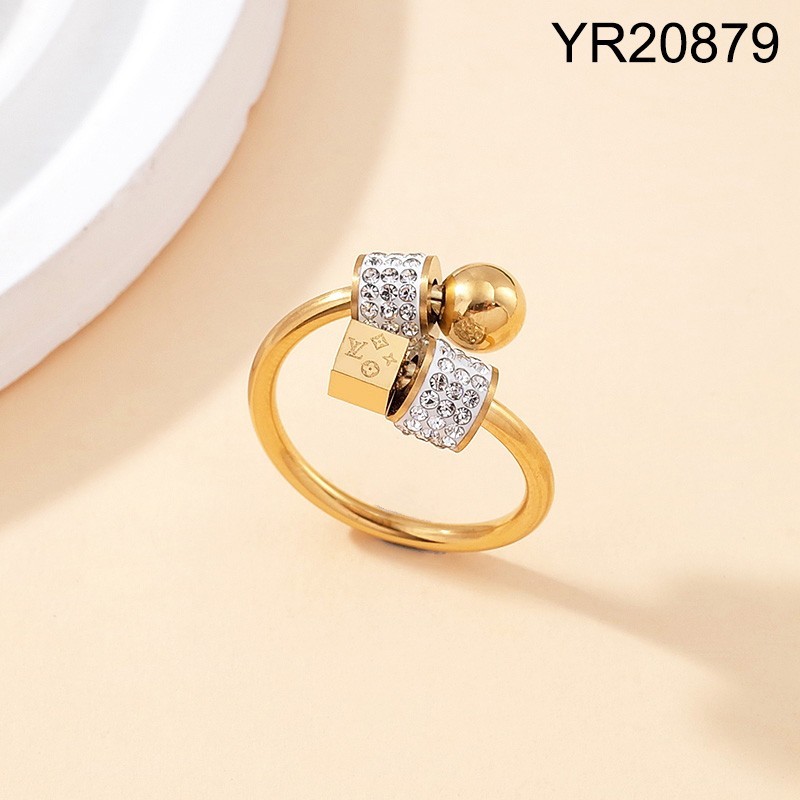 Level B Stainless Steel New Trendy Women Jewelry Golden Rings
