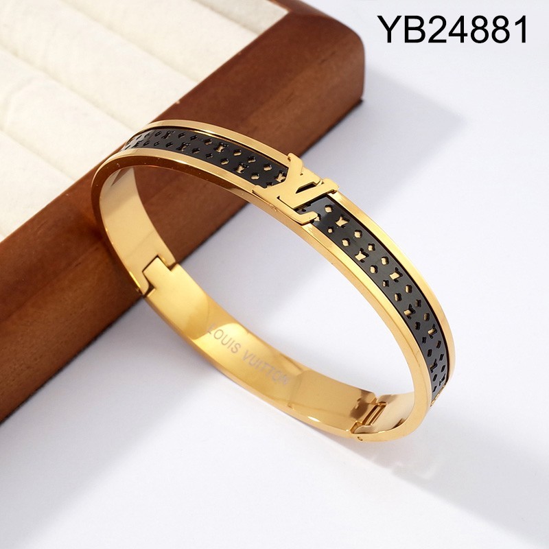 Level B Stainless Steel New Trendy Man Jewelry Two Tone Steel color Bangle