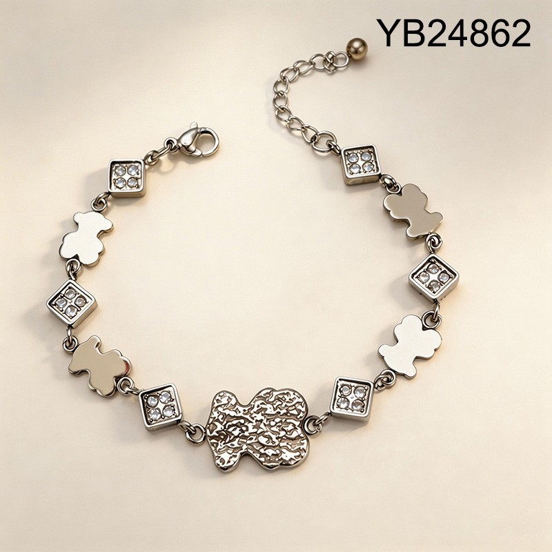Level B Stainless Steel New Trendy Women Jewelry Animal Steel color Bracelet