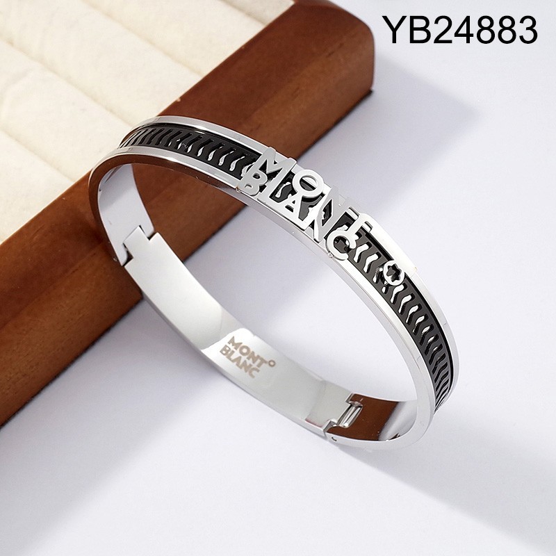 Level B Stainless Steel New Trendy Man Jewelry Two Tone Steel color Bangle