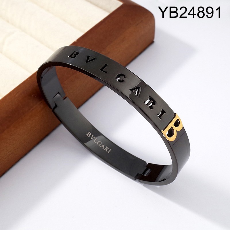 Level B Stainless Steel New Trendy Man Jewelry Two Tone Steel color Bangle