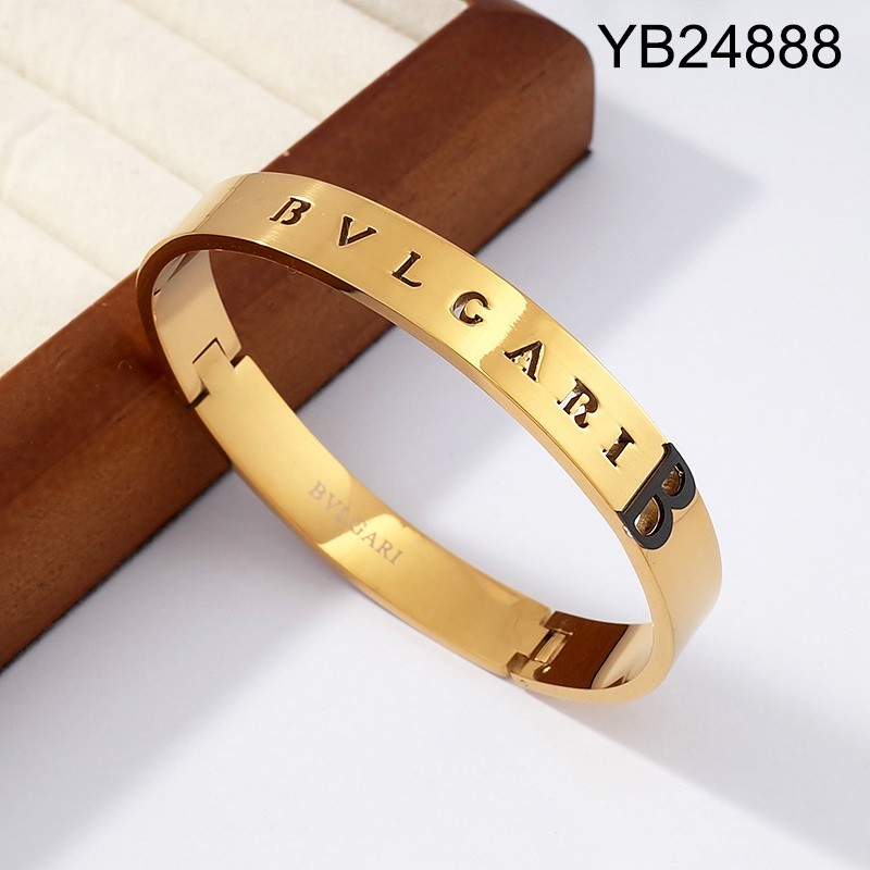 Level B Stainless Steel New Trendy Man Jewelry Two Tone Steel color Bangle