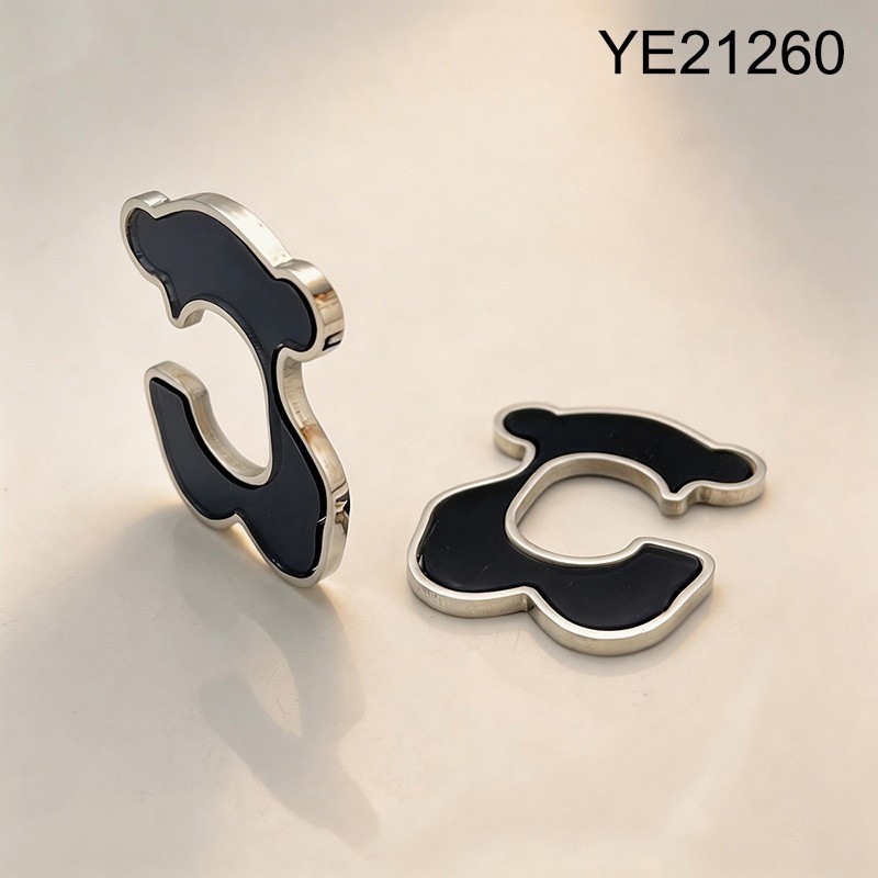 Level B Stainless Steel New Trendy Women Jewelry Animal Steel color Without Ear Hole Clip On Earrings