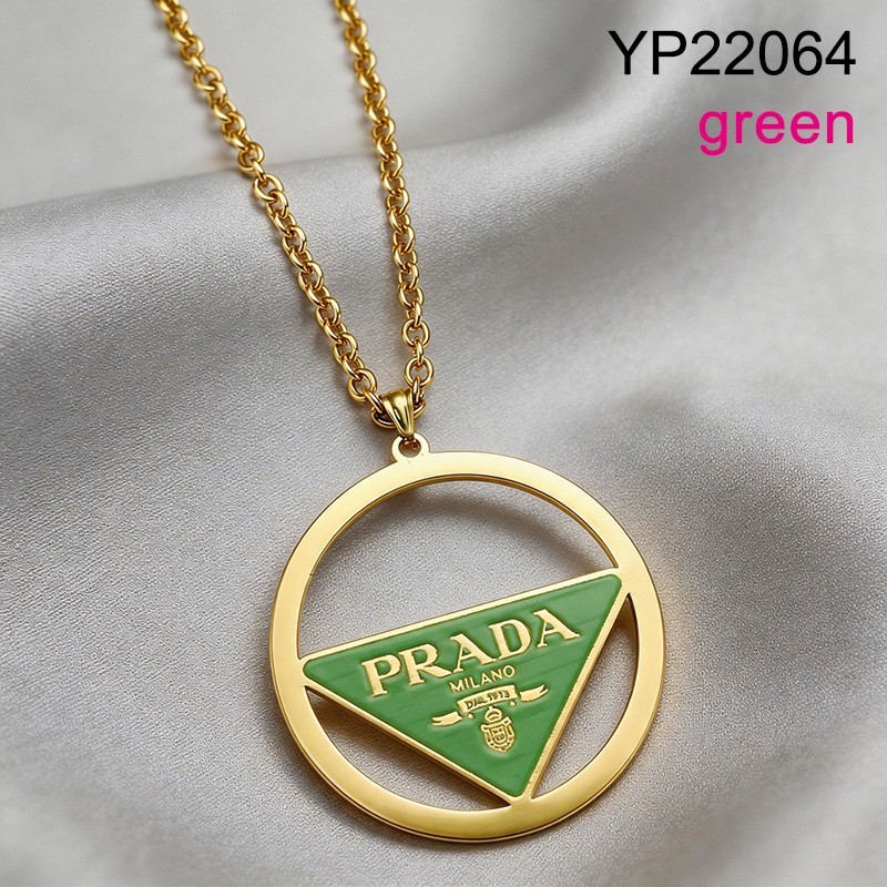 Level B Stainless Steel New Trendy Women Jewelry Drip Oil/Enamel Green Golden Pendant