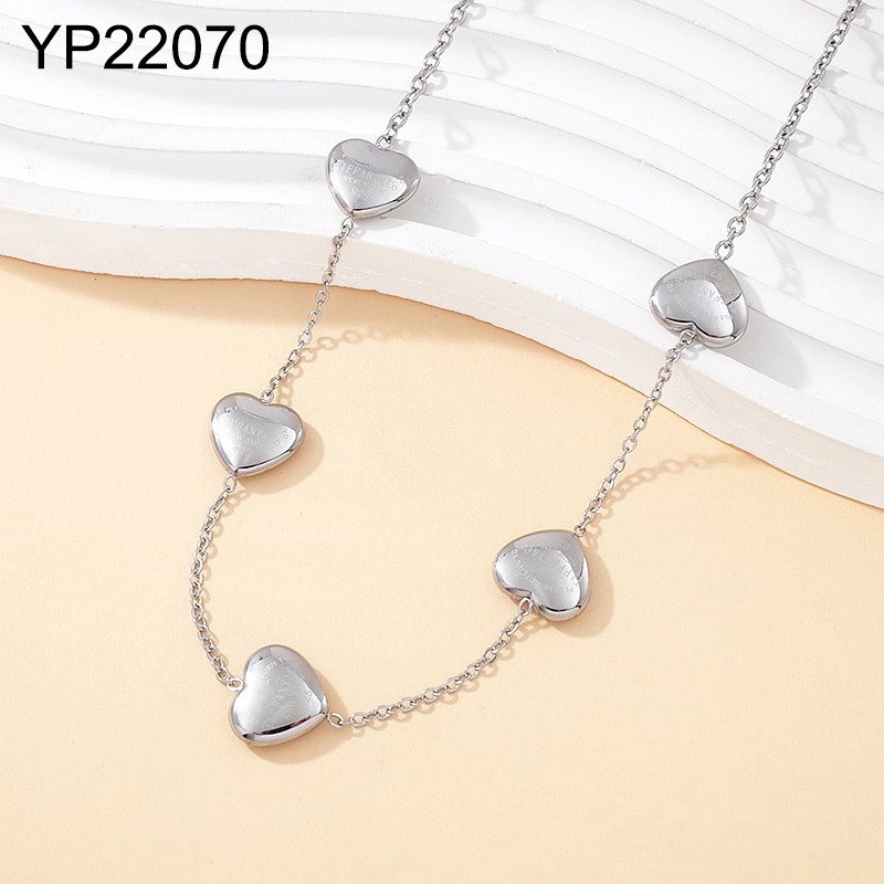 Level B Stainless Steel New Trendy Women Jewelry Steel color Pendant