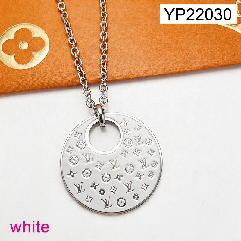 Level B Stainless Steel New Trendy Women Jewelry Drip Oil/Enamel White Steel color Pendant
