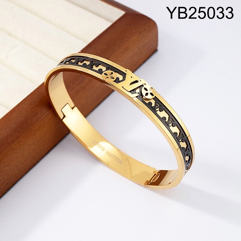 Level B Stainless Steel New Trendy Man Jewelry Two Tone Bangle