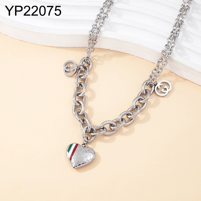Level B Stainless Steel New Trendy Women Jewelry Steel color Pendant