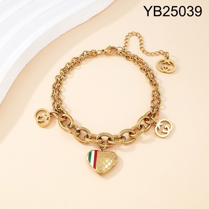 Level B Stainless Steel New Trendy Women Jewelry Golden Bracelet