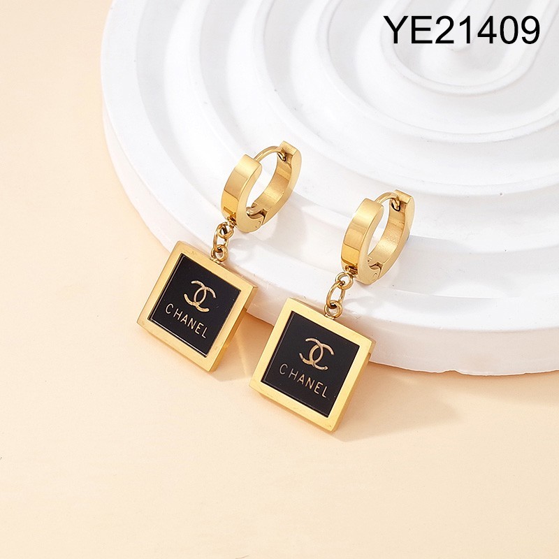 Level B Stainless Steel New Trendy Women Jewelry Golden Hoop Earrings