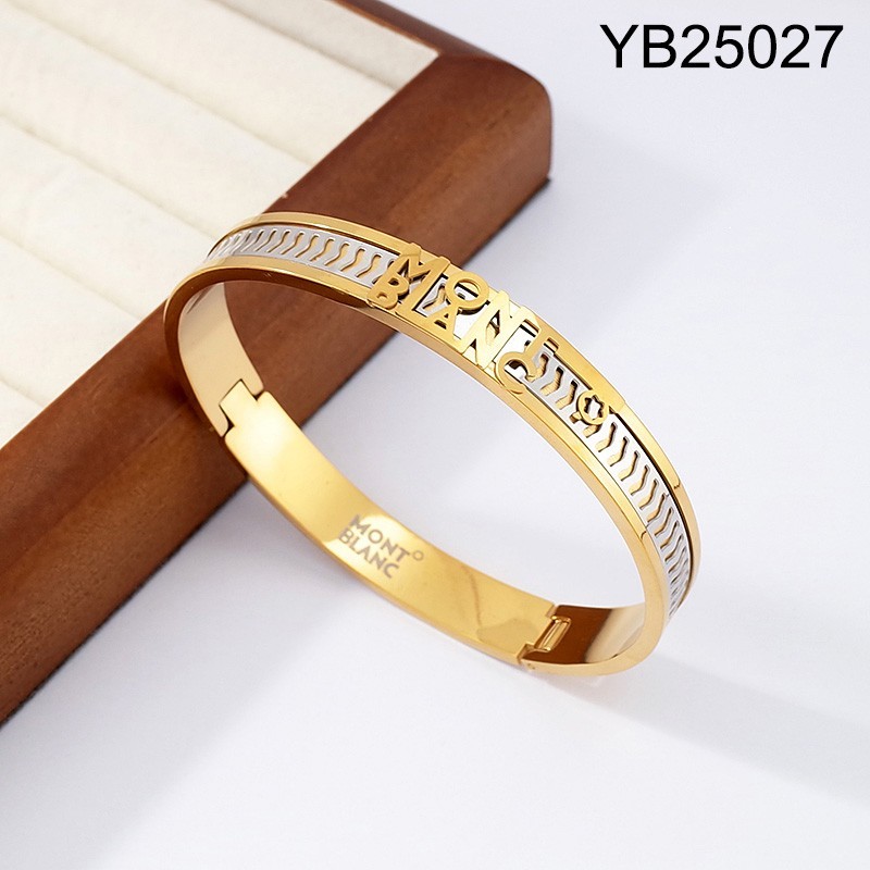 Level B Stainless Steel New Trendy Man Jewelry Two Tone Bangle