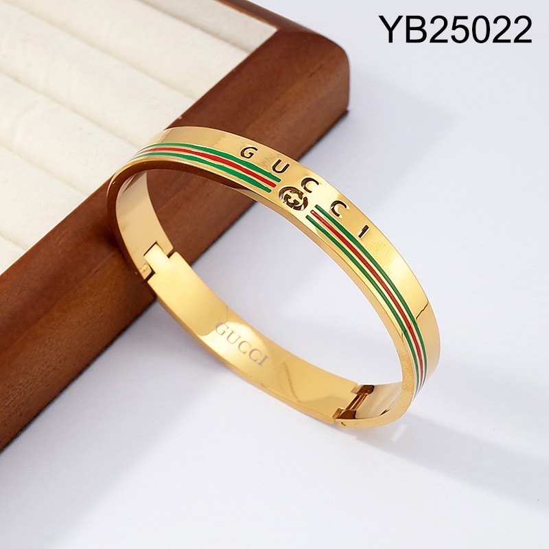 Level B Stainless Steel New Trendy Man Jewelry Golden Bangle