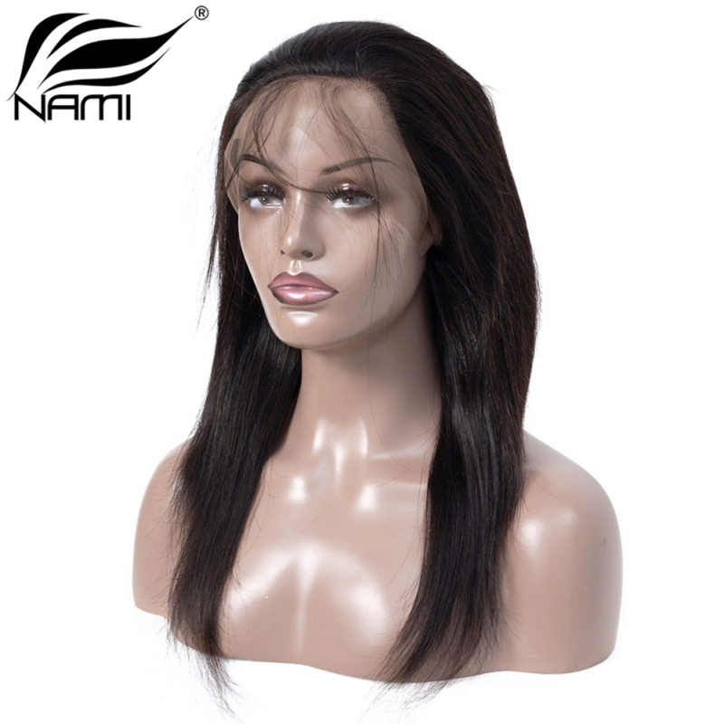 NAMI HAIR 360 Lace Frontal Closure Brazilian Straight Virgin Human Hair Natural Color