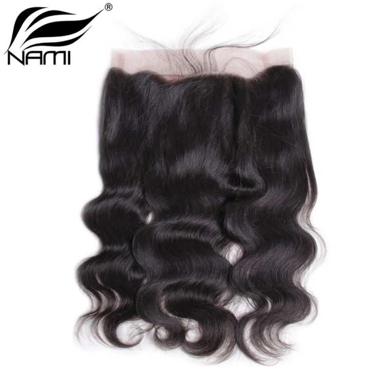 NAMI HAIR 360 Lace Frontal Closure Brazilian Body Wave Virgin Human Hair Natural Color