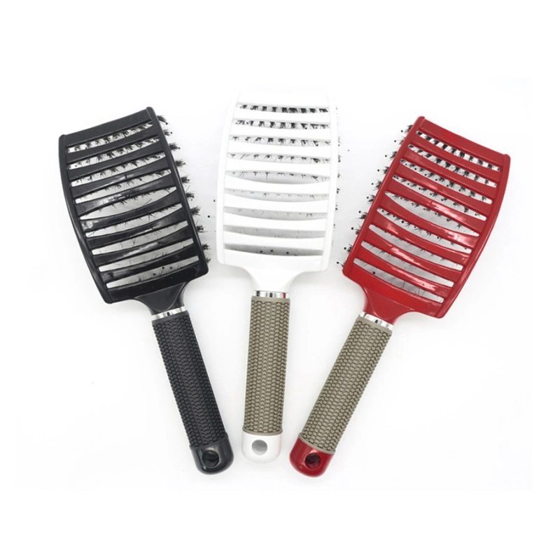 Scalp Massage Comb Bristle Hair Nylon Wet Detangle Hairbrush Styling Tools