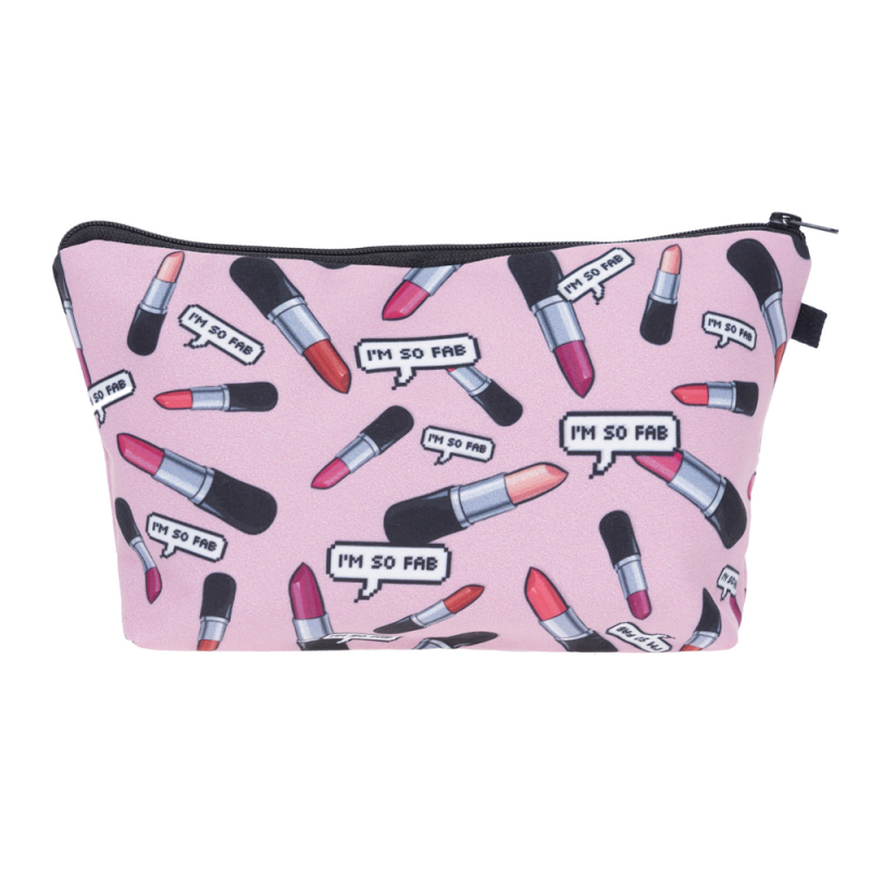 Makeup Bags With Multicolor Cute Pattern Portable Travel Makeup Storage Kits Women Cosmetics Pouchs Pencil Bags