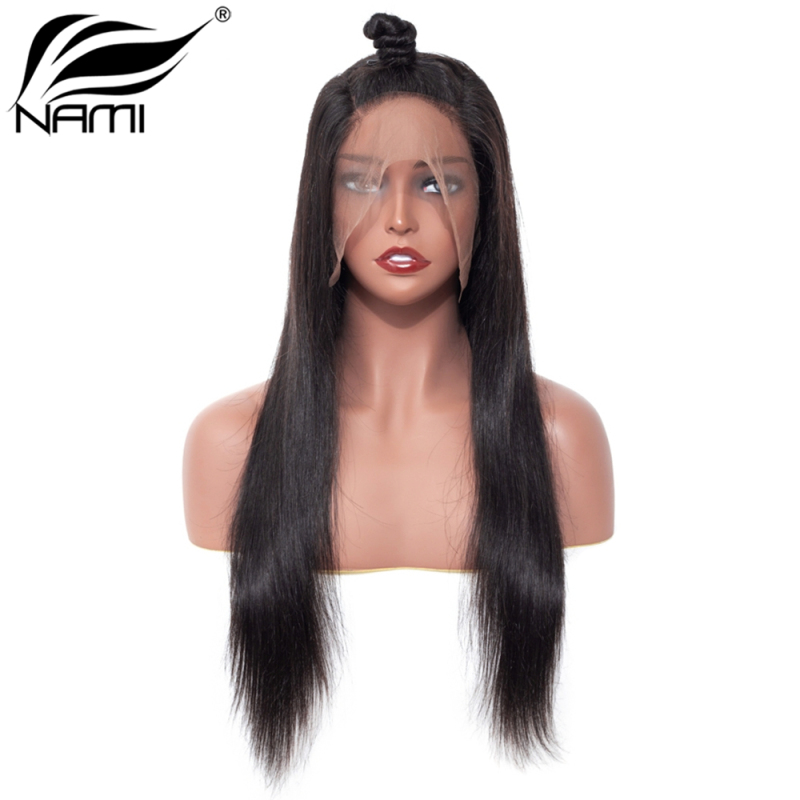 NAMI HAIR Full Lace Wig 150% Density Brazilian Straight Virgin Human Hair