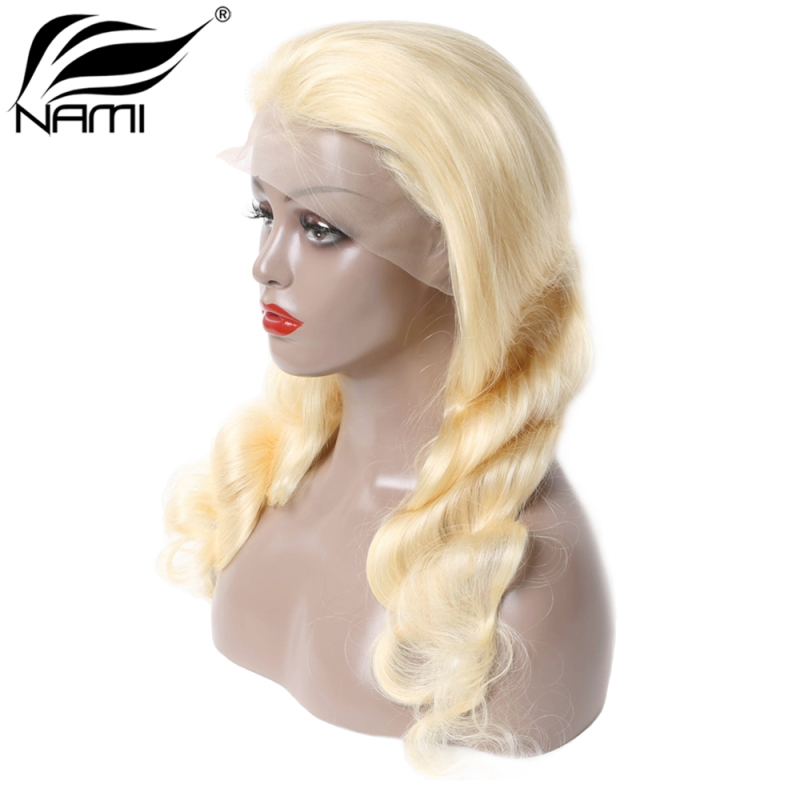 NAMI HAIR 613 Blonde Color Full Lace Wig 150% Density Brazilian Body Wave Virgin Human Hair