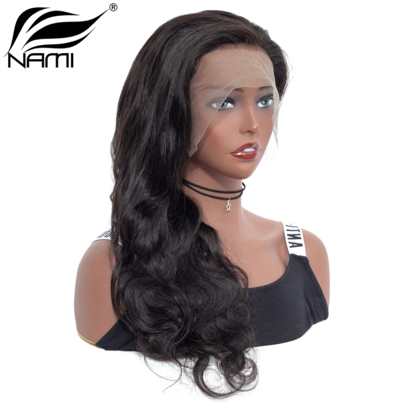 NAMI HAIR Full Lace Wig 150% Density Brazilian Body Wave Virgin Human Hair