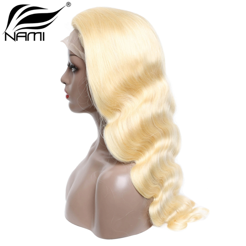 NAMI HAIR 613 Blonde Color Full Lace Wig 150% Density Brazilian Body Wave Virgin Human Hair