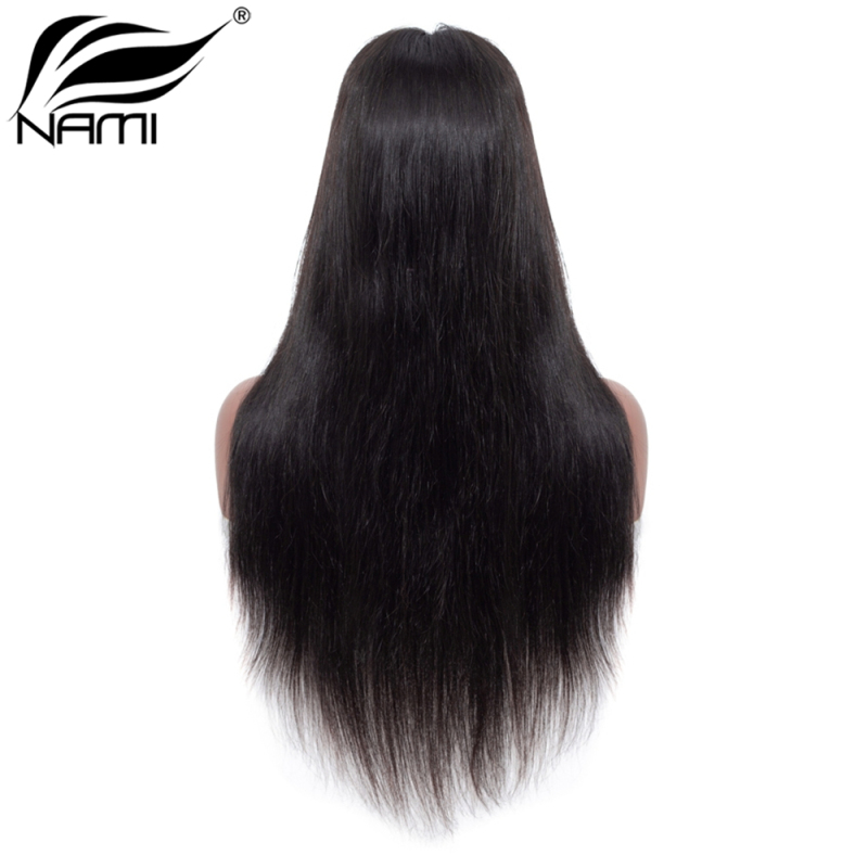 NAMI HAIR Full Lace Wig 150% Density Brazilian Straight Virgin Human Hair