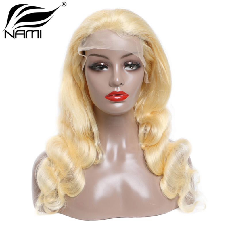 NAMI HAIR 613 Blonde Color Full Lace Wig 150% Density Brazilian Body Wave Virgin Human Hair