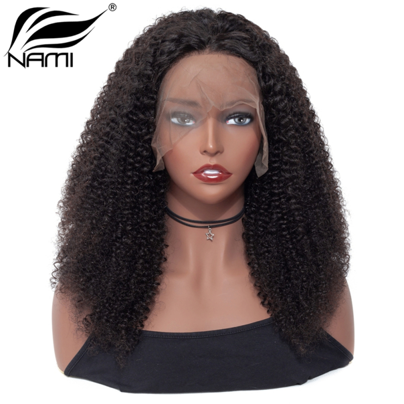 NAMI HAIR Full Lace Wig 150% Density Brazilian Kinky Curly Virgin Human Hair