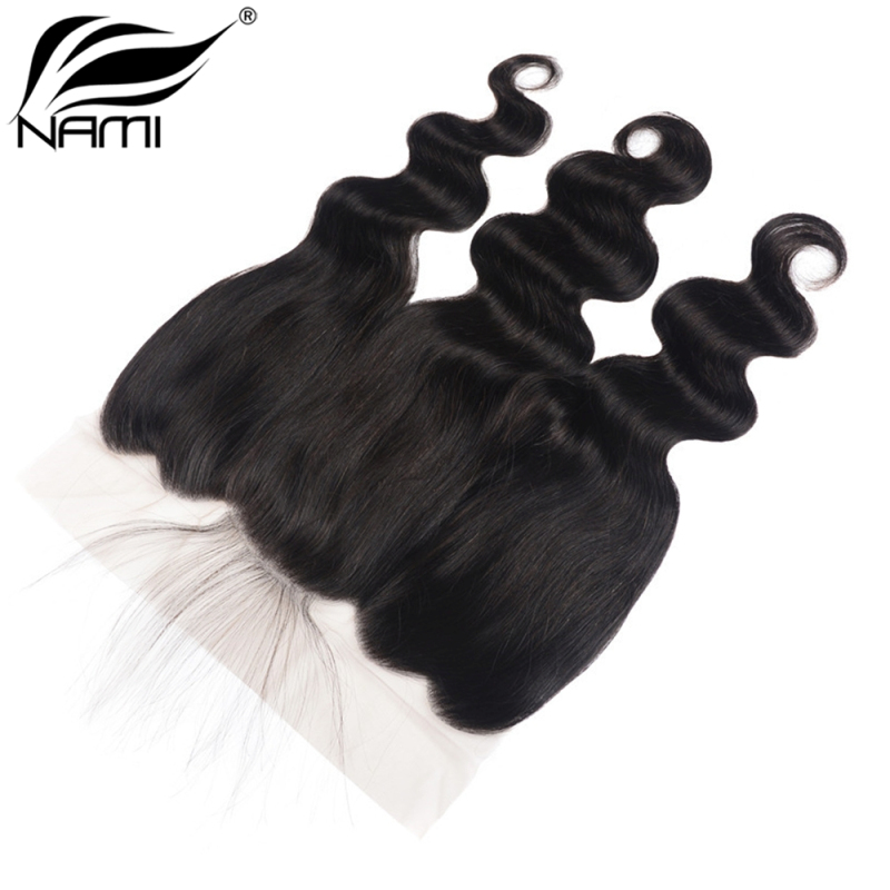 NAMI HAIR 13x6 Lace Frontal Closure Brazilian Body Wave Virgin Human Hair Natural Color