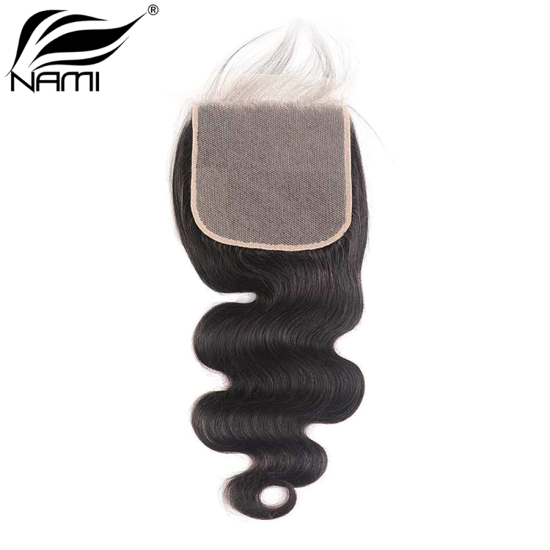 NAMI HAIR 6x6 Lace Closure Brazilian Body Wave Virgin Human Hair Natural Color