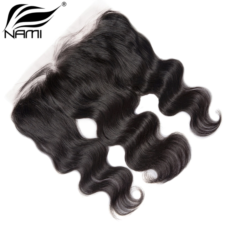 NAMI HAIR 13x4 HD Swiss Lace Frontal Closure Brazilian Body Wave Virgin Human Hair Natural Color