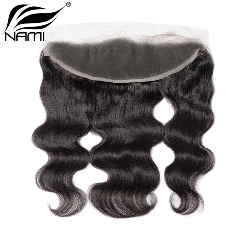 NAMI HAIR 13x4 HD Swiss Lace Frontal Closure Brazilian Body Wave Virgin Human Hair Natural Color