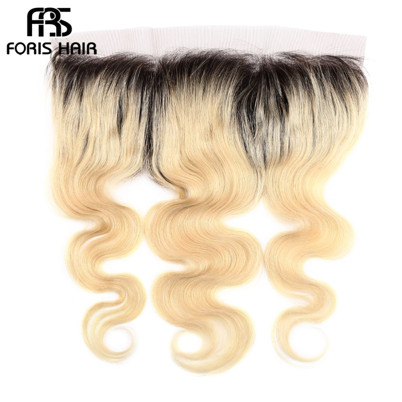 NAMI HAIR T1B/613 Ombre Color 13x4 Lace Frontal Closure Brazilian Body Wave Virgin Human Hair