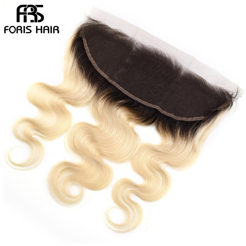 NAMI HAIR T1B/613 Ombre Color 13x4 Lace Frontal Closure Brazilian Body Wave Virgin Human Hair