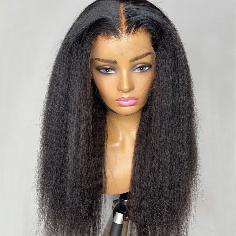 FORIS HAIR Real HD Lace Kinky Straight Virgin Human Hair Wig