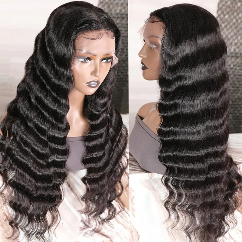 FORIS HAIR Real HD Lace Loose Deep Wave Virgin Human Hair Wig
