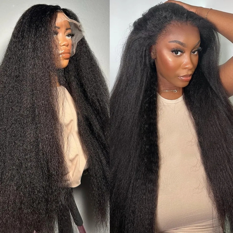 FORIS HAIR Real HD Lace Kinky Straight Virgin Human Hair Wig