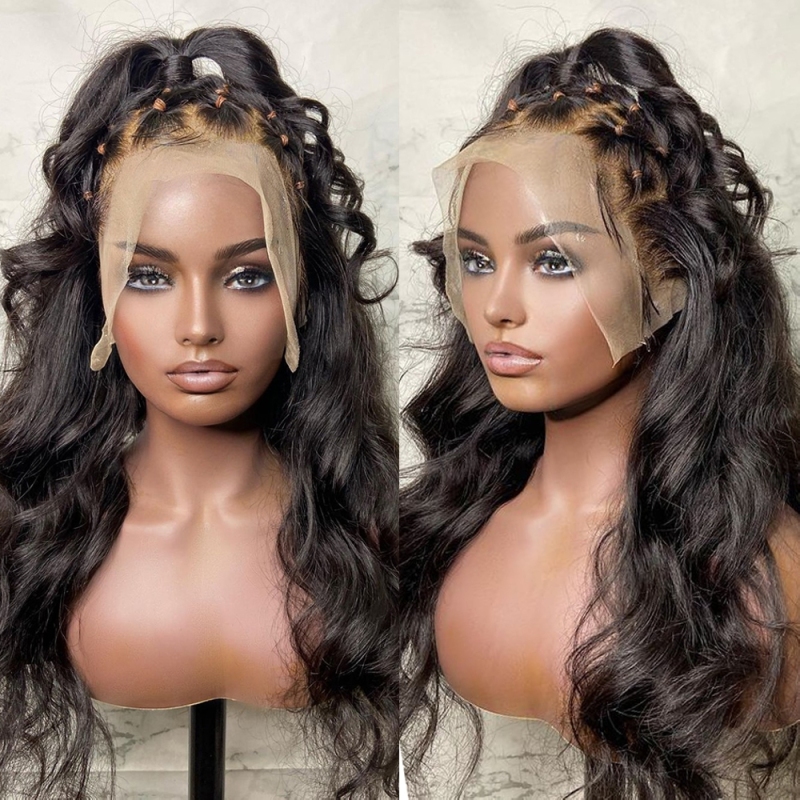 FORIS HAIR 360 Transparent Lace Frontal Body Wave Virgin Human Hair Wig