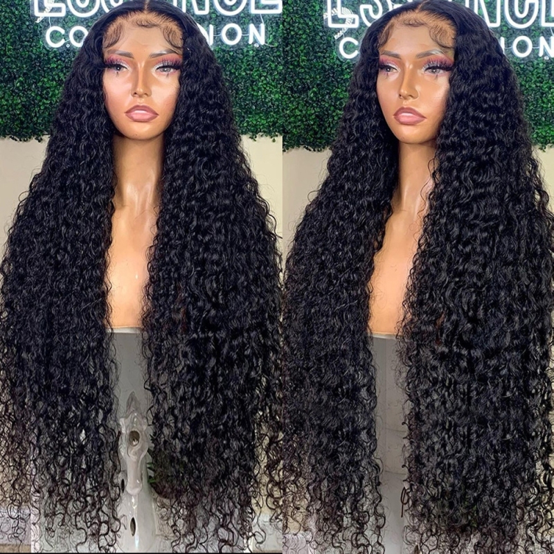 FORIS HAIR 360 Transparent Lace Frontal Deep Wave Virgin Human Hair Wig