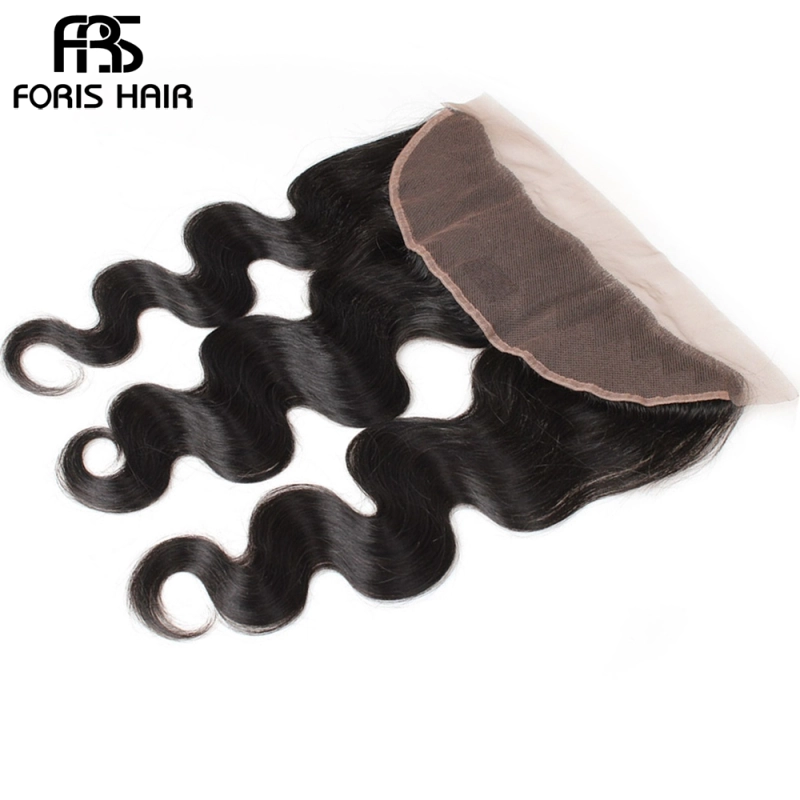 FORIS HAIR 13x4 Transparent Lace Frontal Closure Body Wave Virgin Human Hair Natural Color