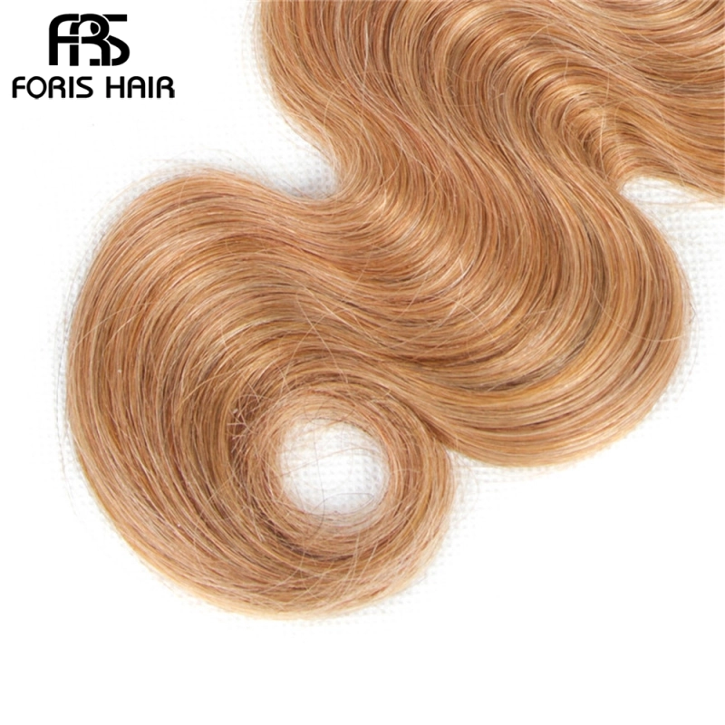 FORIS HAIR Ombre Color T1B/27 Brazilian Body Wave Human Hair Extensions 3 Bundles