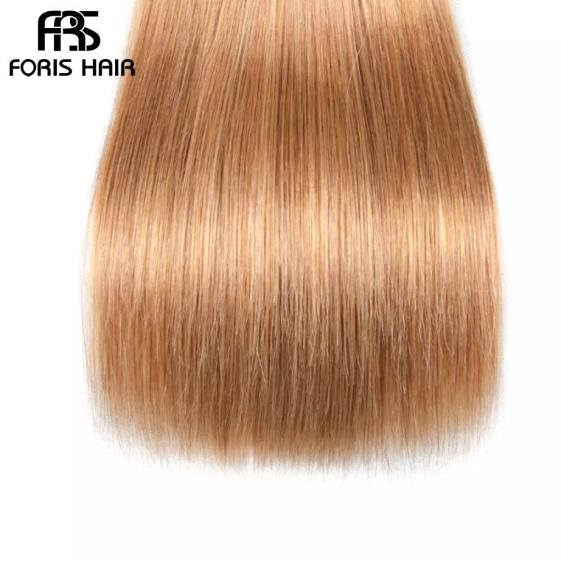 FORIS HAIR Ombre Color T1B/27 Brazilian Straight Human Hair Extensions 3 Bundles