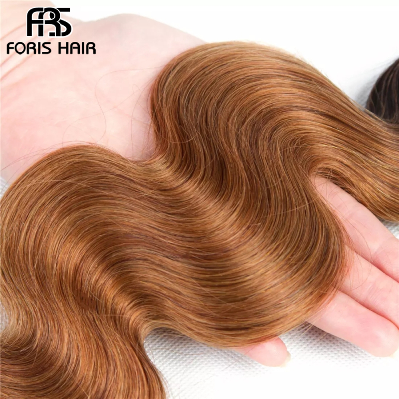 NAMI HAIR Ombre Color T1B/30 Brazilian Body Wave Human Hair Extensions 4 Bundles