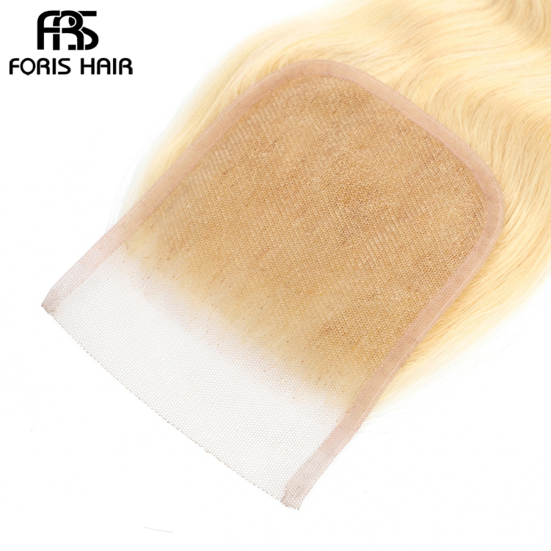 NAMI HAIR 613 Blonde Color 4x4 Lace Closure Brazilian Body Wave Virgin Human Hair