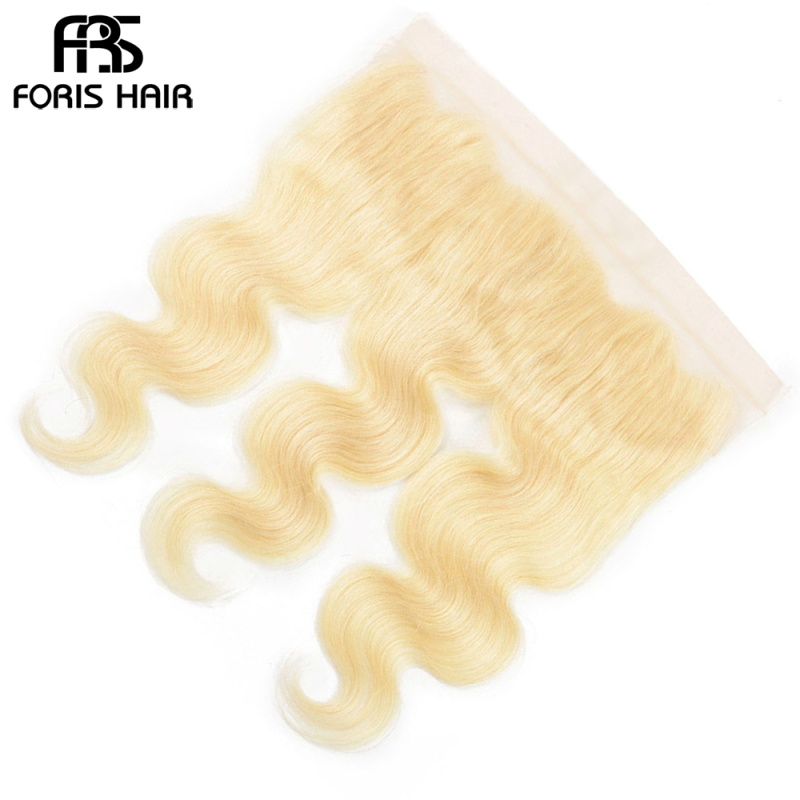 NAMI HAIR 613 Blonde Color 13x4 Lace Frontal Closure Brazilian Body Wave Virgin Human Hair